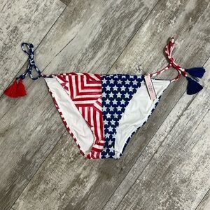 Victoria’s Secret the teeny bikini red, white, and blue bottom